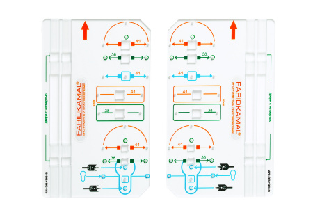 Карта присадки ручек дверей (без механизма) 41-38/96-s