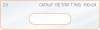 Вставка для шаблона «23 глубина скрытой петли  100х24»
